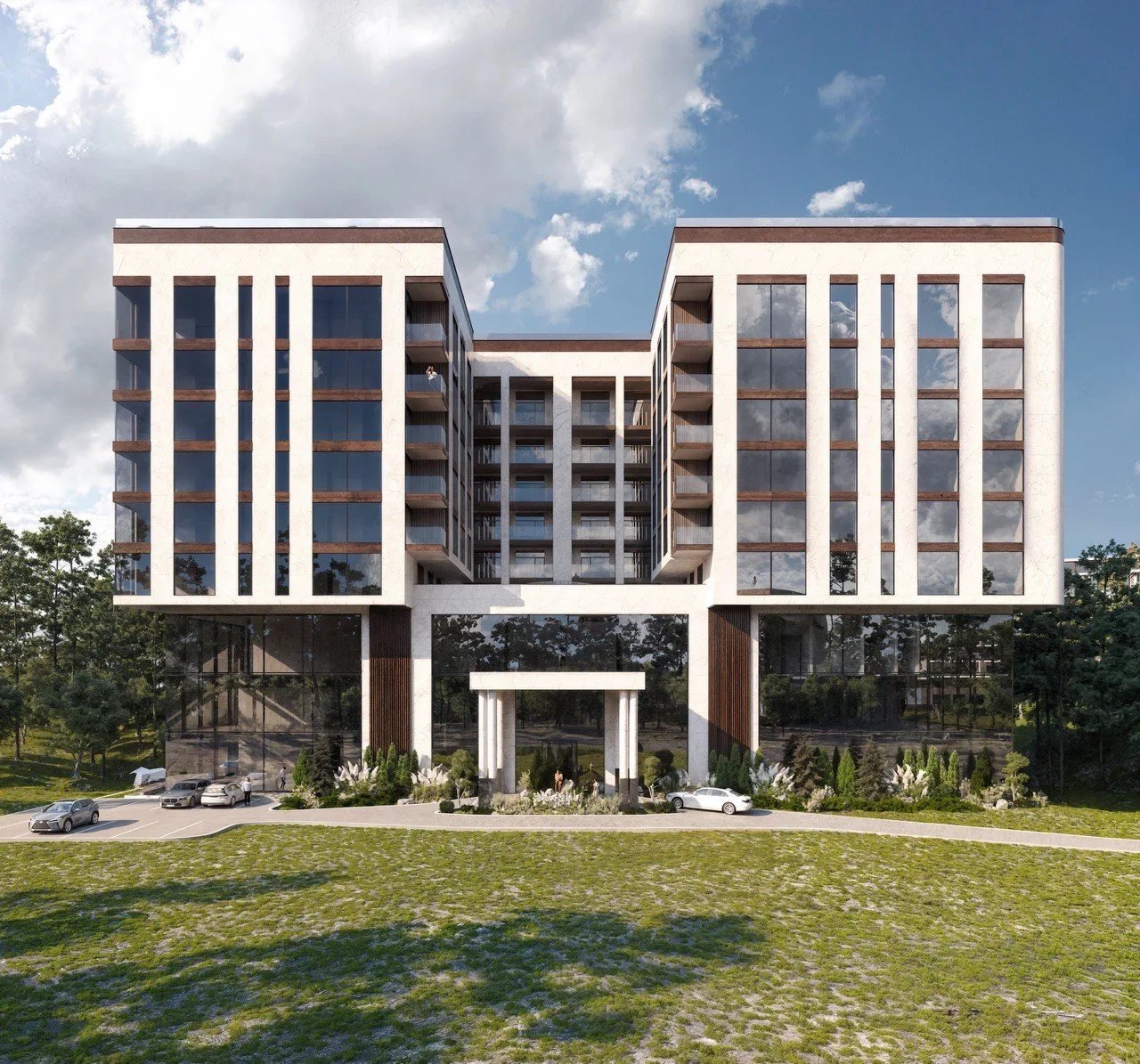 RIVER ROCK Dombai Narzanyi — архитектурная визуализация
